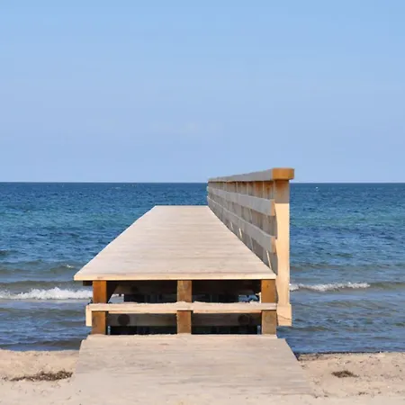Strandhus - Ankerplatz Dahme, Urlaub In Duenen, Terrasse, Strandkorb בית נופש דאהמה